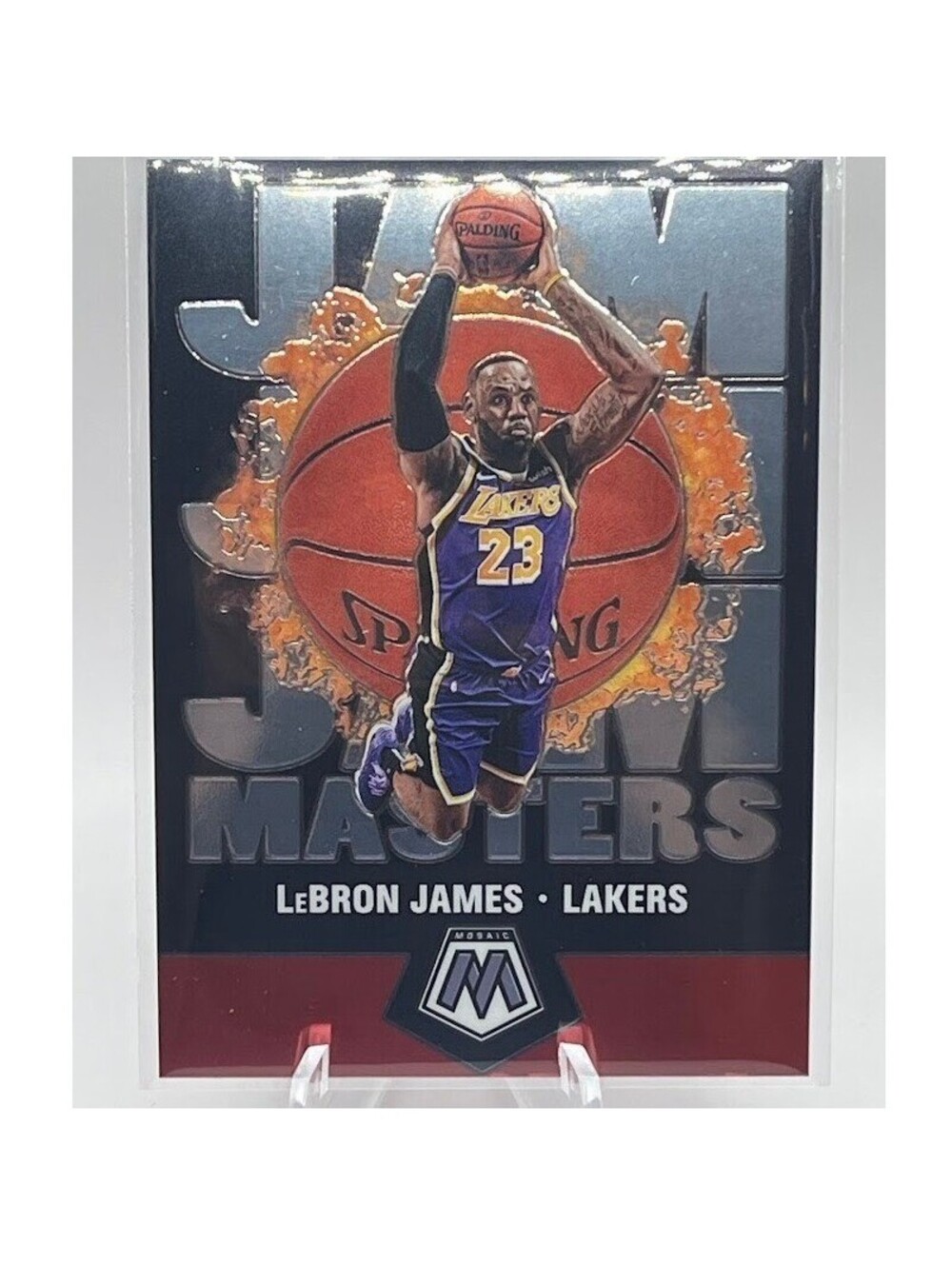 LeBron James Jam Masters Insert 2019 Panini Mosaic #16 NBA Los Angeles Lakers